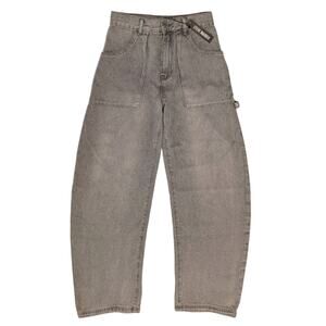 Steve Madden Women's Hansen Light Gray Barrel Leg Jeans Size 26 NWT